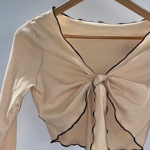 Long sleeve trendy top